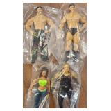 4 VTG WWE Wrestling Action Figures