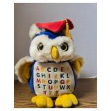 Vintage ABC Graduation Owl Plush Toy