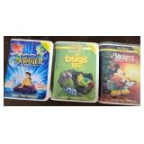 3 1990s Disney McDonalds Mini VHS Figures
