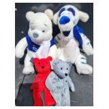 2 New Disney & 2 Beanie Figures