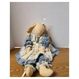 Handmade Primitive Bunny Cloth Doll