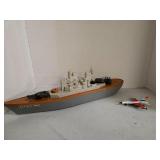 Strombecker USS New Jersey & Jet Toy Lot