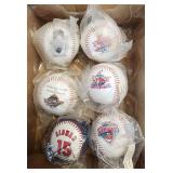 6 VTG NIB Indians Baseballs