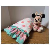 Minnie Mouse Plush & Crib Skirt Lot