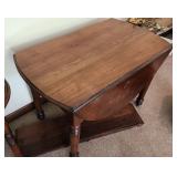 Antique Cherry Drop Leaf Table W 3 Leafs+ Table Cl