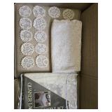 Quaker Lace Tablecloth & Doily Lot