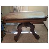 Vintage Drop Leaf Side Table on Casters