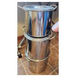 3 VTG Stainless Steel Stock Pots W Lids
