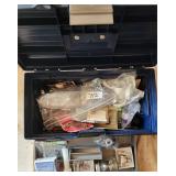 Tool Box Full of Hardware & Supplies