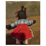 Vintage Reversible Topsy-Turvy Folk Art Rag Doll