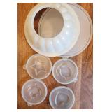 VTG Tupperware Jelly Mode W 4 Shape Toppers