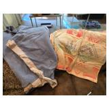 2 Vintage Style Throw Blankets