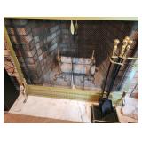 Fireplace Set Tools/Screen/Log Holders