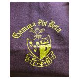 King Size Vintage Wool Gamma Phi Beta Crest