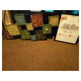 French Vineyard Framed Art & Embossed Metal Decor