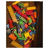 Color Wooden STEM Building Blocks Lot