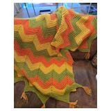 Handmade Chevron Crochet Afghan