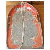 VTG Galvanized Metal Snow Saucer Sled Toboggan