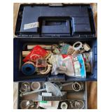Tool Box Full of Hardware & Supplies