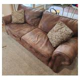 Klausner Brown Sofa With Pillows