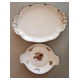 2 VTG French Porcelain Serving Bowls Haviland