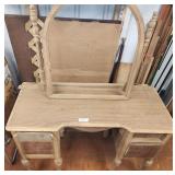 Solid Wood Vanity With Mirror Frame