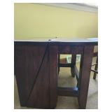 Vintage Folding Library Step Stool & Mini Stool