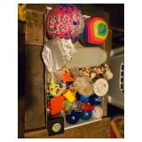 Flat of miscellaneous toys