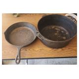 VTG Wagner Cast Iron Bean Pot & Skillet