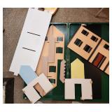VTG Wooden Doll House In Case