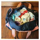 Gym Bag Stuffed Full Of 60s-70s Doll Clothes/Shoes