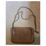 Vintage Coach Brown Leather Crossbody