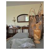 Royal Haeger Vase & Glass Vanity Tray