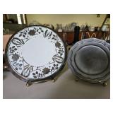 Vintage Metal Trays & Display Stands