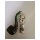 Pipe & Sterling Money Clip Lot