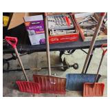4 Snow Shovels
