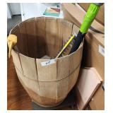 Wooden Barrel/Dolly/Power Tools