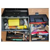 Two Tool Boxes Full Of Various Tools