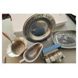 LG VTG Lot Of Pewter & Silver Plate