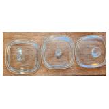 3 Corningware Lids