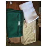 3 Vintage Tablecloths & 2 Napkins