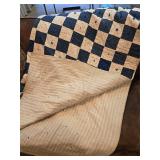 Blue & White Hand-Tied Quilt