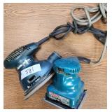 Two Electric Sanders Makita & B&D