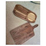 Solid Black Walnut Wood Serving Boards
