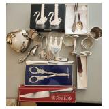 LG VTG Pewter & Silver Plate Lot