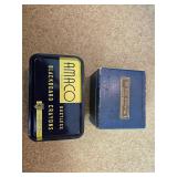 Vintage Recipe Box & Amaco Chalk Tin