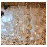 8 VTG Clear Parfait Mugs