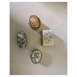 Vintage Decorative Pill Holder Trinket Lot
