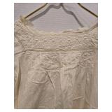 1920s Embroidered Cotton Nightgown