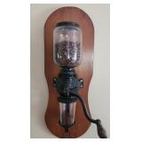 Antique Arcade Crystal Cast Iron Coffee Grinder